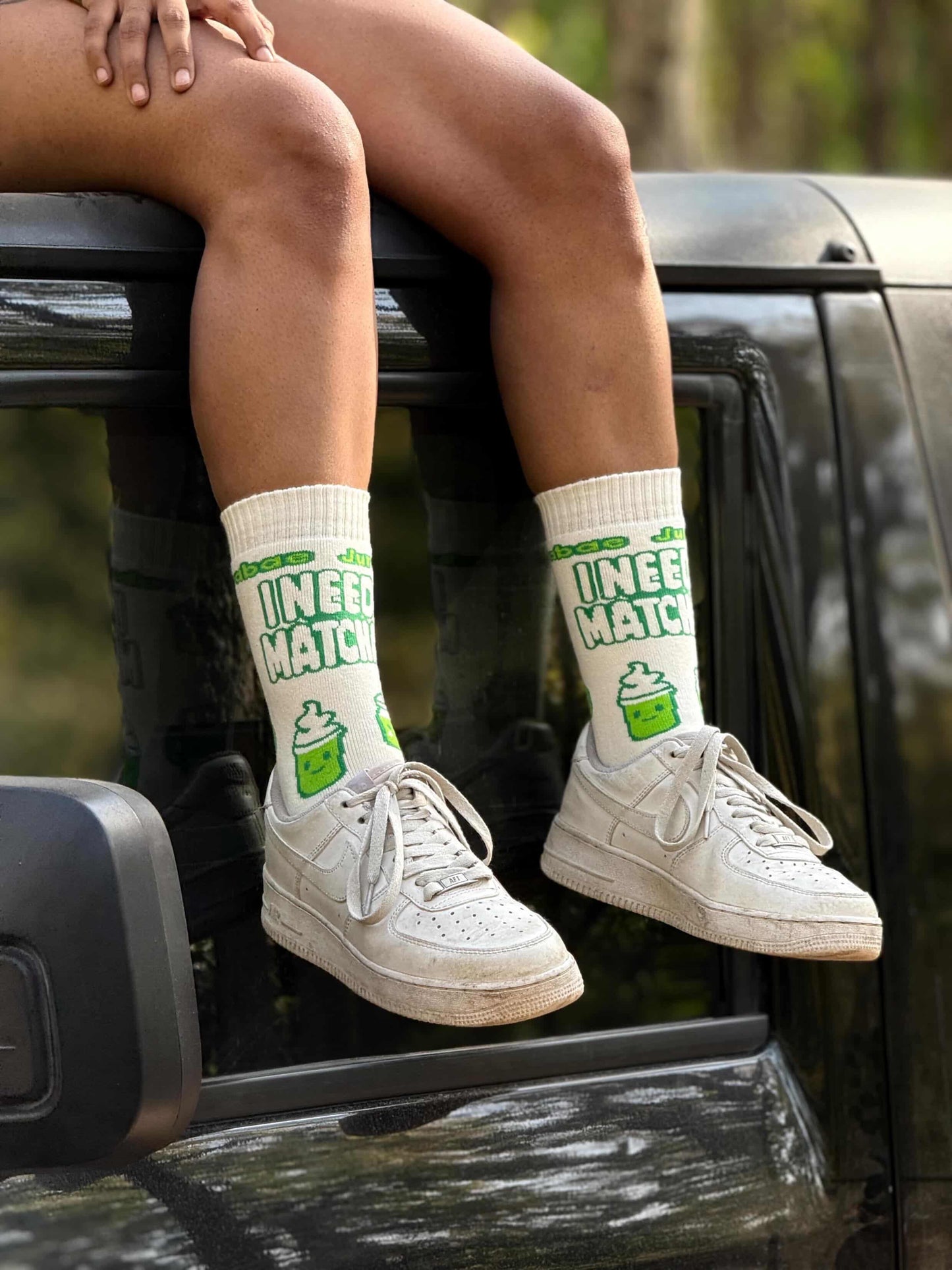 MATCHA TERRY SOCKS