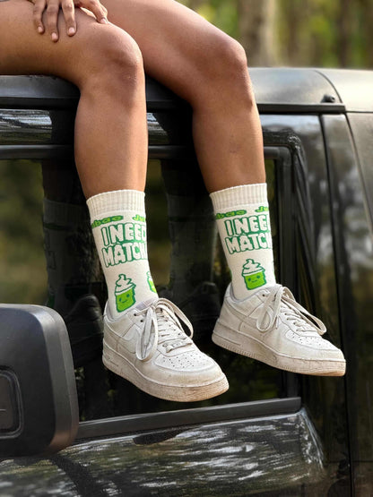 MATCHA TERRY SOCKS