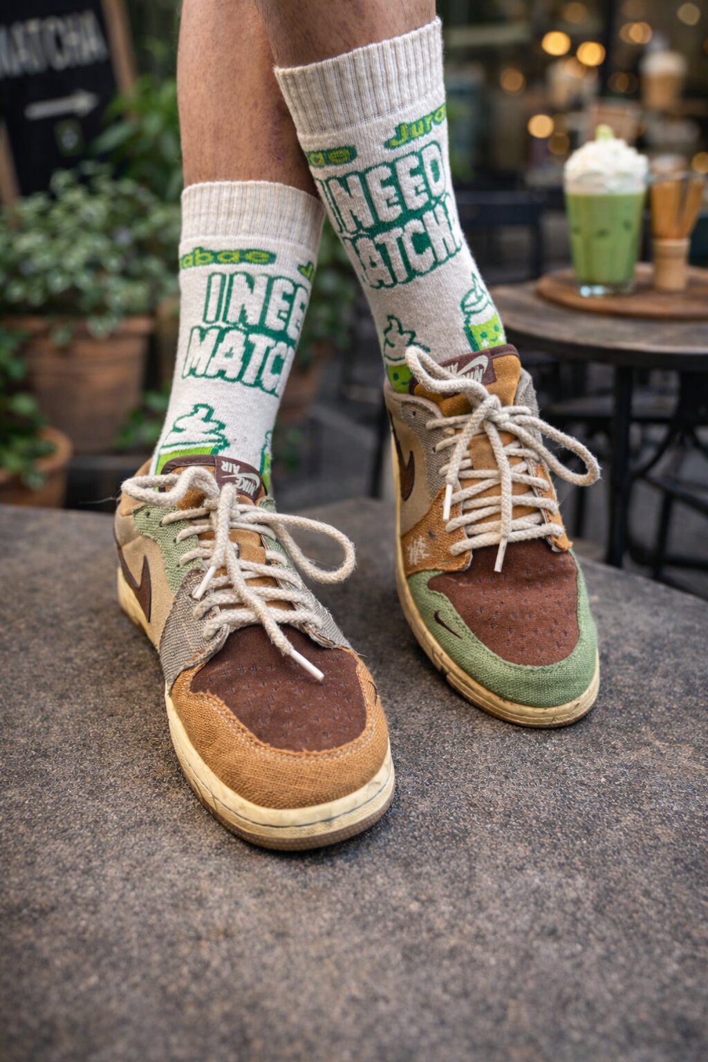 MATCHA TERRY SOCKS